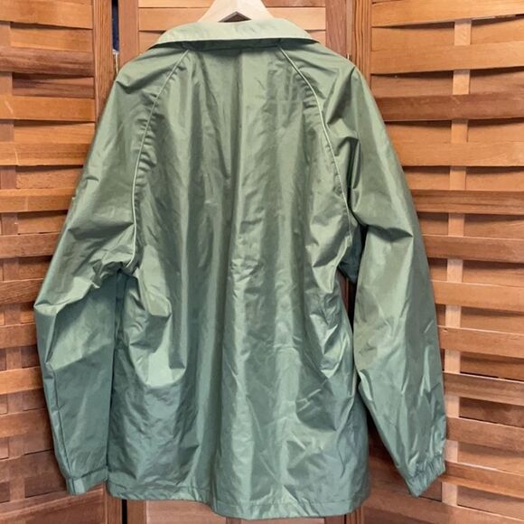 10,000 ft Above Sea Level Men's XL Green Windbreaker Jacket Polyester Coat - Picture 4 of 8